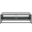 sofabord 100x100x30 cm konstrueret træ og metal grå sonoma-eg