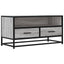 tv-bord 80x34,5x40 cm konstrueret træ og metal grå sonoma-eg