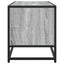 tv-bord 80x34,5x40 cm konstrueret træ og metal grå sonoma-eg