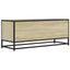 tv-bord 100x34,5x40 cm konstrueret træ og metal sonoma-eg