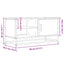 tv-bord 80x34,5x40 cm konstrueret træ og metal sonoma-eg