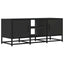 tv-bord 100x35x41 cm konstrueret træ og metal sort