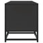 tv-bord 100x35x41 cm konstrueret træ og metal sort
