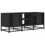 tv-bord 100x35x41 cm konstrueret træ og metal sort