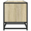 tv-bord 100x35x41 cm konstrueret træ og metal sonoma-eg