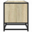 tv-bord 120x35x41 cm konstrueret træ og metal sonoma-eg