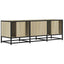 tv-bord 120x35x41 cm konstrueret træ og metal sonoma-eg