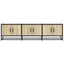 tv-bord 150x35x41 cm konstrueret træ og metal sonoma-eg