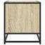 tv-bord 61x40x46 cm konstrueret træ og metal sonoma-eg