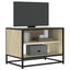 tv-bord 61x40x46 cm konstrueret træ og metal sonoma-eg