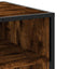 tv-bord 61x40x46 cm konstrueret træ metal røget egetræsfarve
