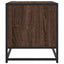 tv-bord 61x40x46 cm konstrueret træ og metal brun egetræsfarve