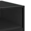 tv-bord 91x40x46 cm konstrueret træ og metal sort