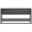 tv-bord 91x40x46 cm konstrueret træ og metal grå sonoma-eg