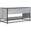 tv-bord 91x40x46 cm konstrueret træ og metal grå sonoma-eg