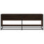 tv-bord 120,5x40x46 cm konstrueret træ metal brun egetræsfarve