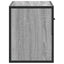 tv-bord 60x31x39,5 cm konstrueret træ og metal grå sonoma-eg