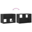 tv-bord 60x31x39,5 cm konstrueret træ og metal sort