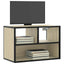 tv-bord 60x31x39,5 cm konstrueret træ og metal sonoma-eg