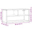 tv-bord 80x31x39,5 cm konstrueret træ og metal sort