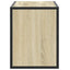 tv-bord 80x31x39,5 cm konstrueret træ og metal sonoma-eg