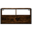 tv-bord 80x31x39,5 cm konstrueret træ og metal røget egetræ