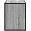 tv-bord 80x31x39,5 cm konstrueret træ og metal grå sonoma-eg
