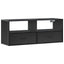 tv-bord 100x31x39,5 cm konstrueret træ og metal sort