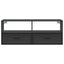 tv-bord 100x31x39,5 cm konstrueret træ og metal sort