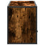 tv-bord 100x31x39,5 cm konstrueret træ og metal røget egetræ