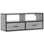 tv-bord 100x31x39,5 cm konstrueret træ og metal grå sonoma-eg