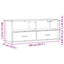 tv-bord 100x31x39,5 cm konstrueret træ og metal brunt eg