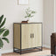 skab 68x35x76 cm konstrueret træ og metal sonoma-eg