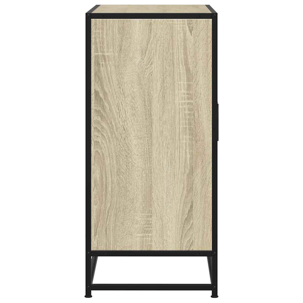 skab 68x35x76 cm konstrueret træ og metal sonoma-eg