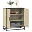 skab 68x35x76 cm konstrueret træ og metal sonoma-eg