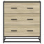 skab 68x35x76 cm konstrueret træ og metal sonoma-eg