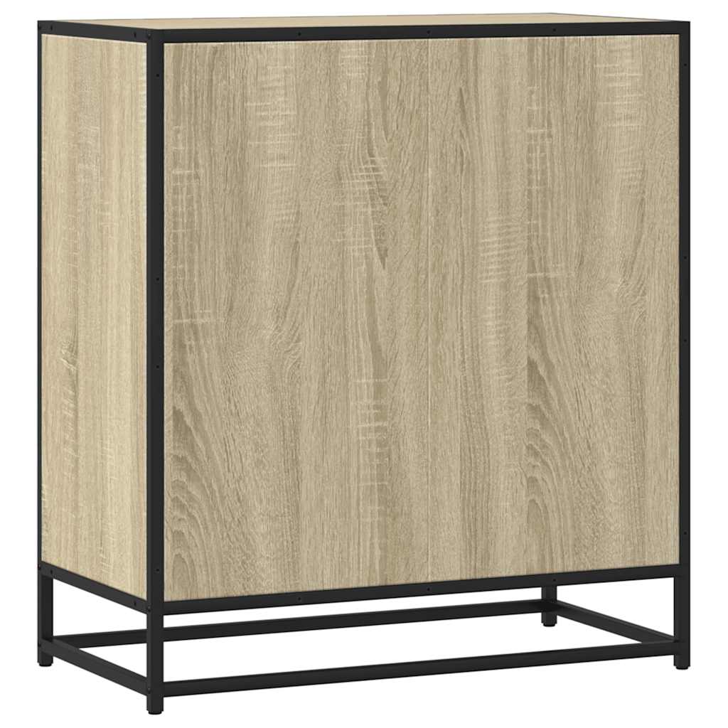skab 68x35x76 cm konstrueret træ og metal sonoma-eg