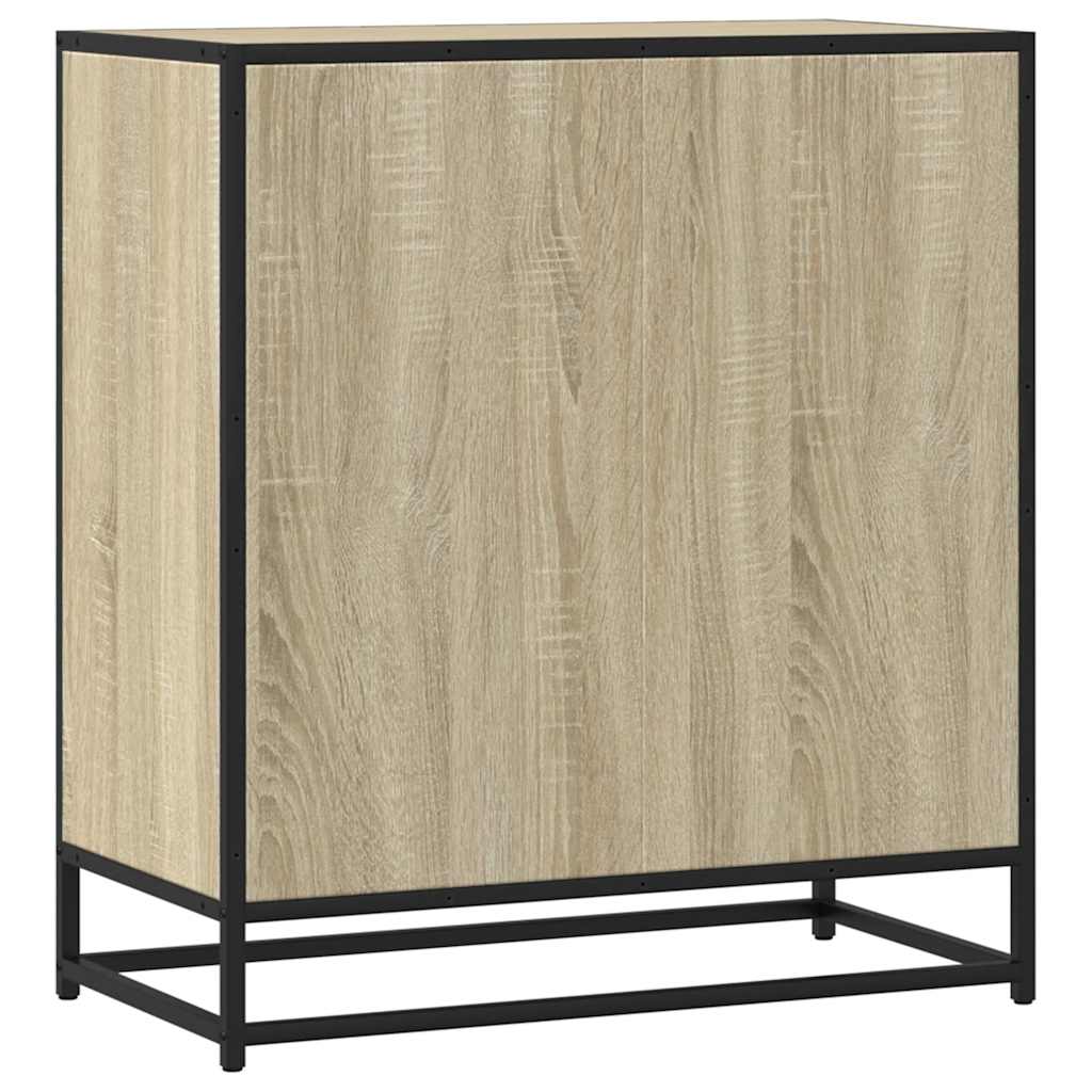 skab 68x35x76 cm konstrueret træ og metal sonoma-eg
