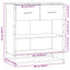 skab 68x35x76 cm konstrueret træ sonoma-eg