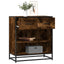 skab 68x35x76 cm konstrueret træ røget egetræsfarve