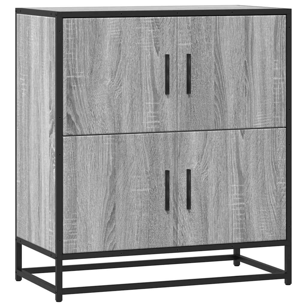skab 68x35x76 cm konstrueret træ grå sonoma-eg