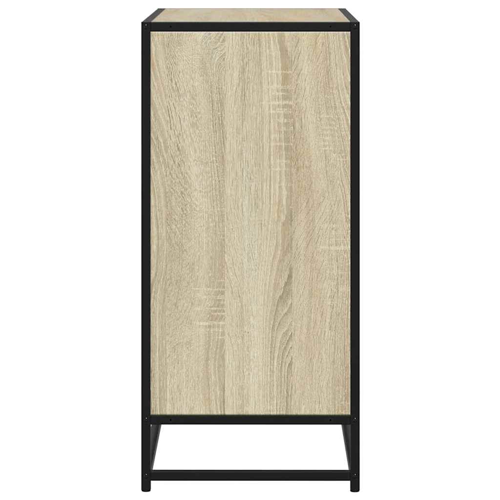 skab 62x35x76 cm konstrueret træ røget egetræsfarve