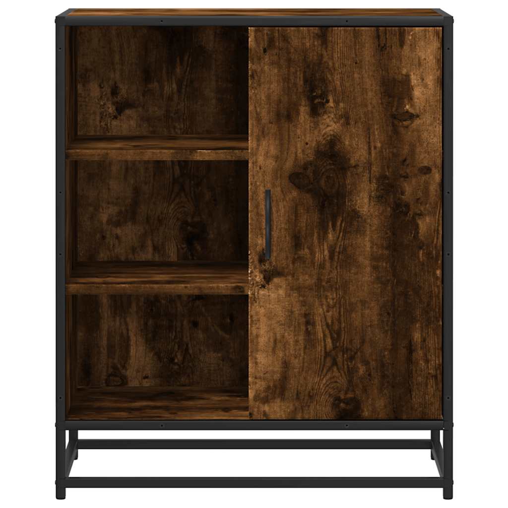 skænk 62x35x76 cm konstrueret træ røget egetræsfarve
