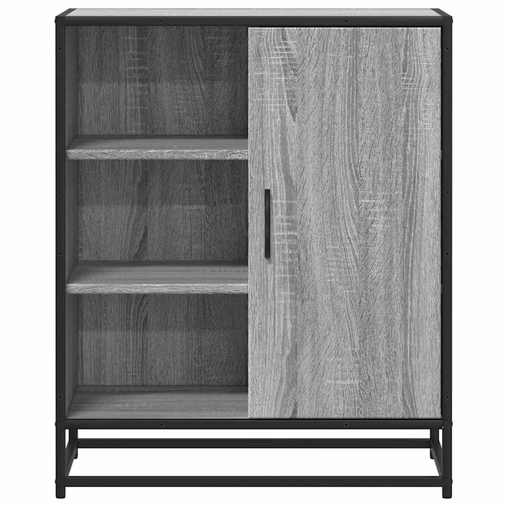 skænk 62x35x76 cm konstrueret træ grå sonoma-eg
