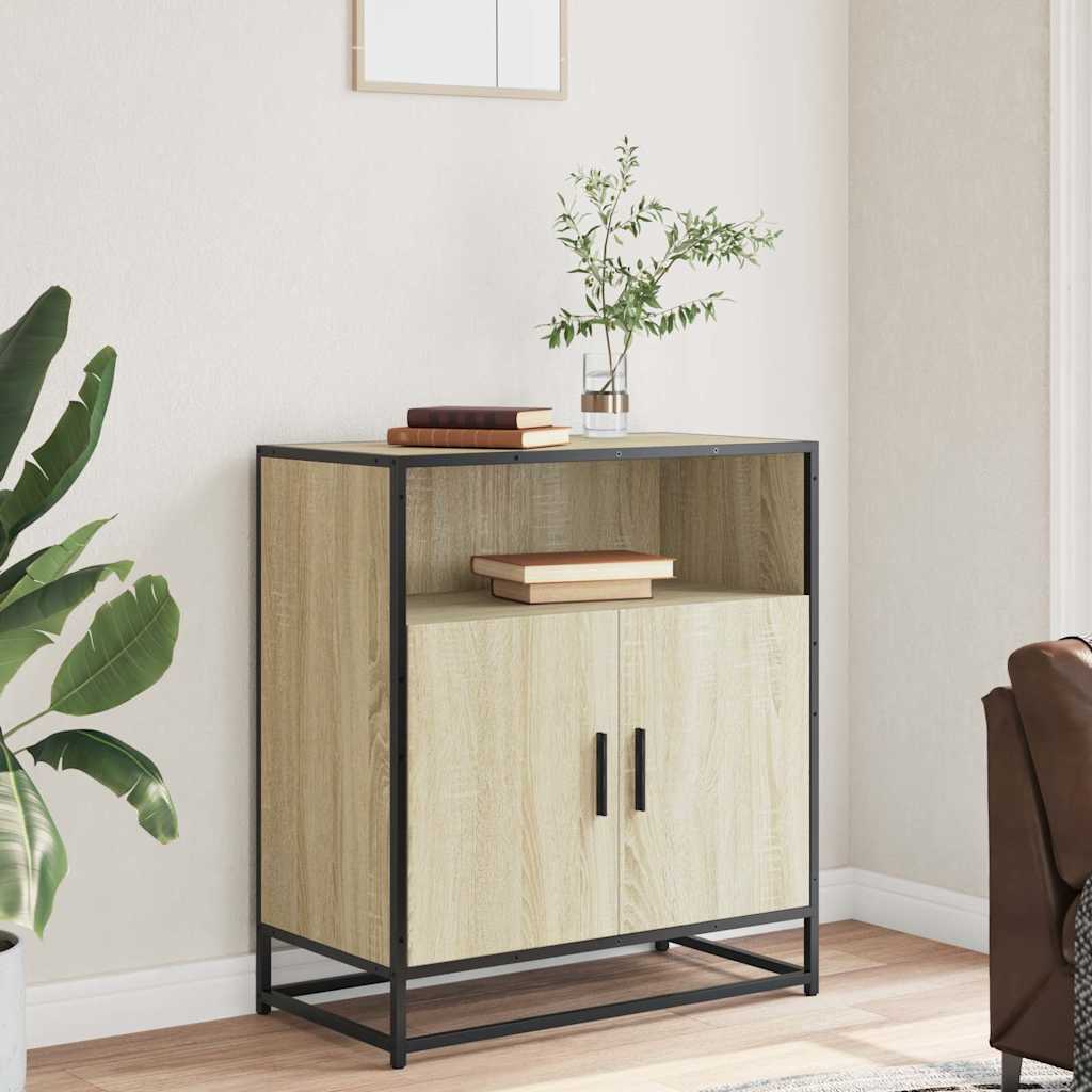 skab 62x35x76 cm konstrueret træ sonoma-eg