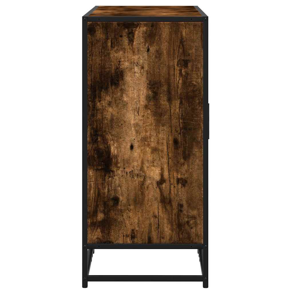 skænk 94x35x76 cm konstrueret træ røget egetræsfarve