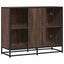 skab 94x35x76 cm konstrueret træ brun egetræsfarve