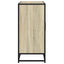 skab 92x35x76 cm konstrueret træ røget egetræsfarve