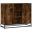 skænk 92x35x76 cm konstrueret træ røget egetræsfarve