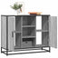 skænk 92x35x76 cm konstrueret træ grå sonoma-eg